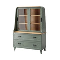 **Vitrine de rangement moderne en bois avec tiroirs**