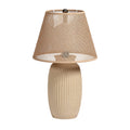 ### **Lampe de table en céramique avec abat-jour en jute**