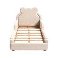 **Lit enfant en forme d'ours avec structure en bois**